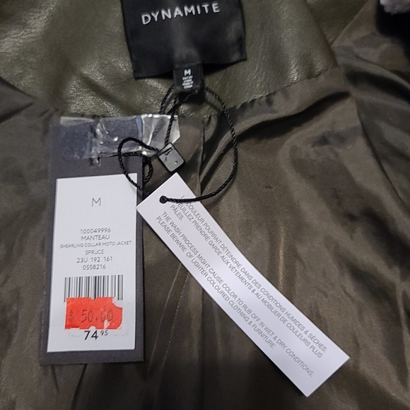 Dynamite - Faux Leather Jacket - Picture 4 of 6